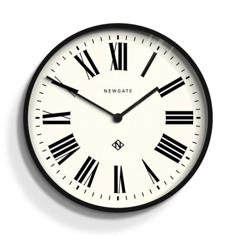 Newgate Number One Clock Italian Black V398-NGNUMONE148K