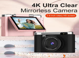 4K Ultra HD Digital Camera - 75MP, 2.8-inch Rotatable Screen, Auto Focus & Built-in Flash V888-ELOSUNG35726