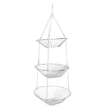 3 Tier Kitchen Hanging Fruit Basket Iron Wire Fruit Vegetable Flower Hanging Storage Basket for V1294-YM0626-3117220280711