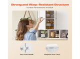 Bathroom Wall Cabinet, 2 Doors & Adjustable Shelf, Over the Toilet Storage Medicine Cabinet Wall V952-BDMJG2JYJGBSOYU70001V0