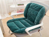 Winter Thick Fleece Seat & Back Cushion Set - 90cm Sofa Office Chair Warmer V1232-BGYD009