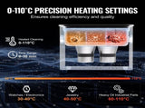 3L Ultrasonic Cleaner with Heater Timer & Basket, Professional Digital Sonic Cavitation Machine, V952-XNKZCSBQXJ3LRE6AMV3