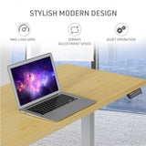 FORTIA Sit To Stand Up Standing Desk, 120x60cm, 72-118cm Electric Height Adjustable, 40kg Rated, V219-ADKSSTFO2WOSA