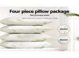Giselle Bedding 4 Pack Bamboo Pillow Family Hotel PILLOW-BAM-2M2F