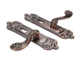 Entry Door Lever with Lock Keys Universal Quiet Aluminum Alloy European Style Door Handle for Home V1294-YM0901-3114250018111