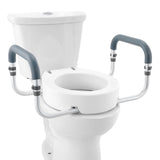Raised Toilet Seat,88.9 mm Height Raised, 136 kg Weight Capacity, for Standard Round Toilet, V952-AZSJGMTZDDFSTV95SV0