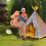 COWBOY Fancy Dress Inflatable Suit -Fan Operated Costume V63-306631