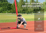 Barricade Backstop Net, 20x10 ft Ball Sports Barrier Netting, Portable Practice Equipment with Carry V952-DQW2010YC000EHXS0V0