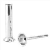 9Pcs Stainless Steel Sausage Stuffer Filling Tubes Funnels Nozzles Spare Parts Filler Tube, Base V1370-AZ4-10292