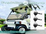 Ball Joint Kit,Set of Tie Rod End with grease fitting Fits for Club Car DS Golf Carts V1259-DP01-A-5416