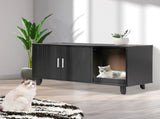 PaWz Enclosed Cat Litter Cabinet Box Black PT1150-BK