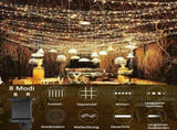 600 LED Waterproof Curtain Fairy Lights 8 Modes Warm White, 6 x 3 m V1188-MS-527-033