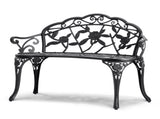 Outdoor Bench, 38.8 inches Metal Bench for Outdoors, 480 lbs Load Capacity Bench, Outdoor V952-GYZYJS40YC00PL1X7V0