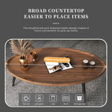 Coffee Table Living Room Accent Oval Table Contemporary Style Leisure Tea Table V488-TBS-BK