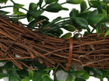 Carrot Plant Wreath Spring Summer Green Leaf Flower Artificial Wreath for Holiday Wall Decoration V1294-YM0901-3115250001411