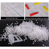 1000x Tile Leveling System Clips Levelling Spacer Tiling Tool Floor Wall V63-839361