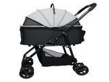 Pawz Pet Stroller 3 in1Dog Cat Pram Foldable Carrier PT1365-BK-AU