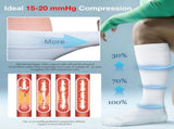 Wide Calf Chioned Compression Socks for Men & Women, Made with Viscose from Bamboo 15-20 mmHg, Knee V1258-DP02-F-508