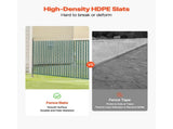 Bottom Locking Privacy Slats, Double-Wall Vertical Bottom-Locking Slats for Chain-Link Fence, V952-SBYSBTSBPE4F2D64PV0