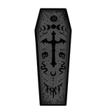 Halloween Coffin Rug - 4.3x1.6 Ft Goth Bath Mat, Non- Indoor Carpet for Living Room, Bedroom & V1366-AZ2-W-16569