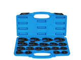 19pcs 3/8'' 1/2'' Flare Nut Crowfoot Crows foot Spanner Wrench Set Cr-Mo 8-32mm V1097-BS-0010