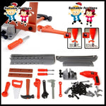 Tool Box Work Bench With Battery Operated Drill Set kids Pretend Play Toy 55pcs V891-TOY-TOOL-X1