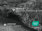 Waterproof Dog Blanket for Couch & Furniture Protection - Super Soft Reversible Throw Large Dogs V1259-DP01-A-4479