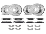 Front&Rear Rotors Disc Brake Pads Kit for 14-18 Chevy Silverado Gmc Sierra 1500 V952-QCCCPTZSILVEW8IC2V0