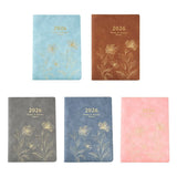 2026 PU Weekly Planner with Dated Pages Refillable 6 Rings Leather Binder Academic Journal Notebook V1192-AZ-W-23284