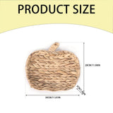 Wicker Serving Tray,Pumpkin Shaped Wicker Serving Tray Woven Bread Basket for Fall Harvest, Fruit V1366-AZ2-W-19393