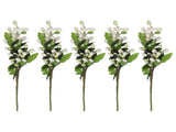 5PCS Artificial Berries Artificial Pip Berry Stems Decoration for Living Room Office White V1294-YM0706-3115230060214
