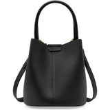 Top Handle Bucket Bag for Women, Genuine Leather Commuter Satchel Handbag Ladies Daily Outdoor V1369-AZ3-W-08163