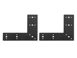 L Shape Flat Bracket Black Powder Coated Carbon Steel Right Angle Flat Mending Plate Corner Bracket V1294-YM0901-3114240021111