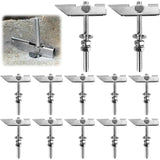 12 Pcs M8 Heavy Duty Toggle Anchors in Carbon Galvanized Steel Spring Anchors Ceiling Mounting for V1237-MS-626-448