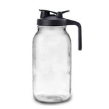 64Oz Glass Pitcher with Lid Wide Mouth Jar Leak-Proof, for Tea, Milk V1369-AZ3-W-12694