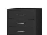 Levede 5 Drawer Office Cabinet Drawers Black HO0575-5-BK_NZ