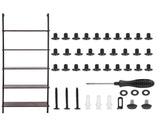 Ladder Shelf, 5-Tier Bookshelf 24x11.8in, Open Wall-Mounted Ladder Shelf with Metal Frame,Storage V767-VVR-JSGZWJFGHMBHOYOVAV0