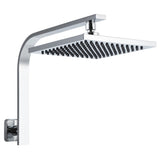 Cefito 8'' Rain Shower Head Wall Arm Square High Pressure Chrome SHOWER-A3-SQ-8-SI