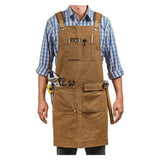 Woodworking Apron for Men Shop Apron Thick Canvas Work Apron with Tool Pockets,Carpentry Electrician V1192-AZ-W-3477