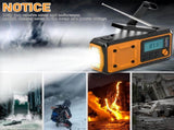 Hand-crank emergency radio - Portable AM/FM and shortwave radio - Supports charging via solar V1259-DP01-BO-641
