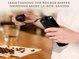 Manual Coffee Grinder - Adjustable Stainless Steel Hand Crank Coffee Mill, Portable V1263-JX-4451