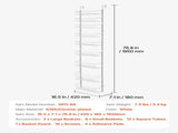 Over the Door Pantry Organizer, 9-Tier Pantry Organization and Storage, Heavy-Duty Steel Hanging V952-MGCCJ9CBS000XN3NWV0