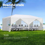 Instahut Gazebo 3x6m Marquee Wedding Party Tent Outdoor Camping Side Wall Canopy 6 Panel White GAZEBO-WED-C-FG-3X6-6W-WH