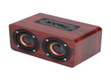 Speaker Portable Red Dual Speakers Voice Call Usb Charging Wooden Speaker Subwoofer V1294-YM0715-3113210291911