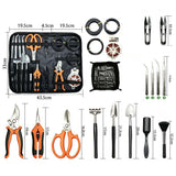 20 Piece Gardening Tool Set with Pruning Shears and Repotting Mat - Garden Hand Tool Kit with V888-ELOSUNG57357