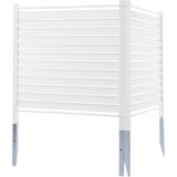 48" W x 48" H Vinyl Privacy Fence Panels, Air Conditioner Fence, Outdoor Privacy Screens for Trash V952-PVCYSWLMB48X1YA2SV0