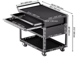 5-Tier Tool Cart with Wheels, 400 lbs Load Capacity, Rolling Work Cart with 2 Drawers & Pegboard, V952-DGNGJCHCLYG22CMU5V0