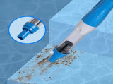 Blue and White Cordless Underwater Pool Vacuum with 3 Cleaning Heads & 164cm Extended Reach V888-ELOSUNG45789