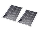 2PCS Solar Panel Kit 18W 18V Polycrystalline Silicon Portable USB Type C DC Solar Panel Charger with V1294-YM0901-3114230167811