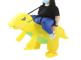 Yellow Dinosaur Inflatable Costume Half Body Model Weird Dinosaur Shape Inflatable Costume Middle V1294-YM0703-3115230046312